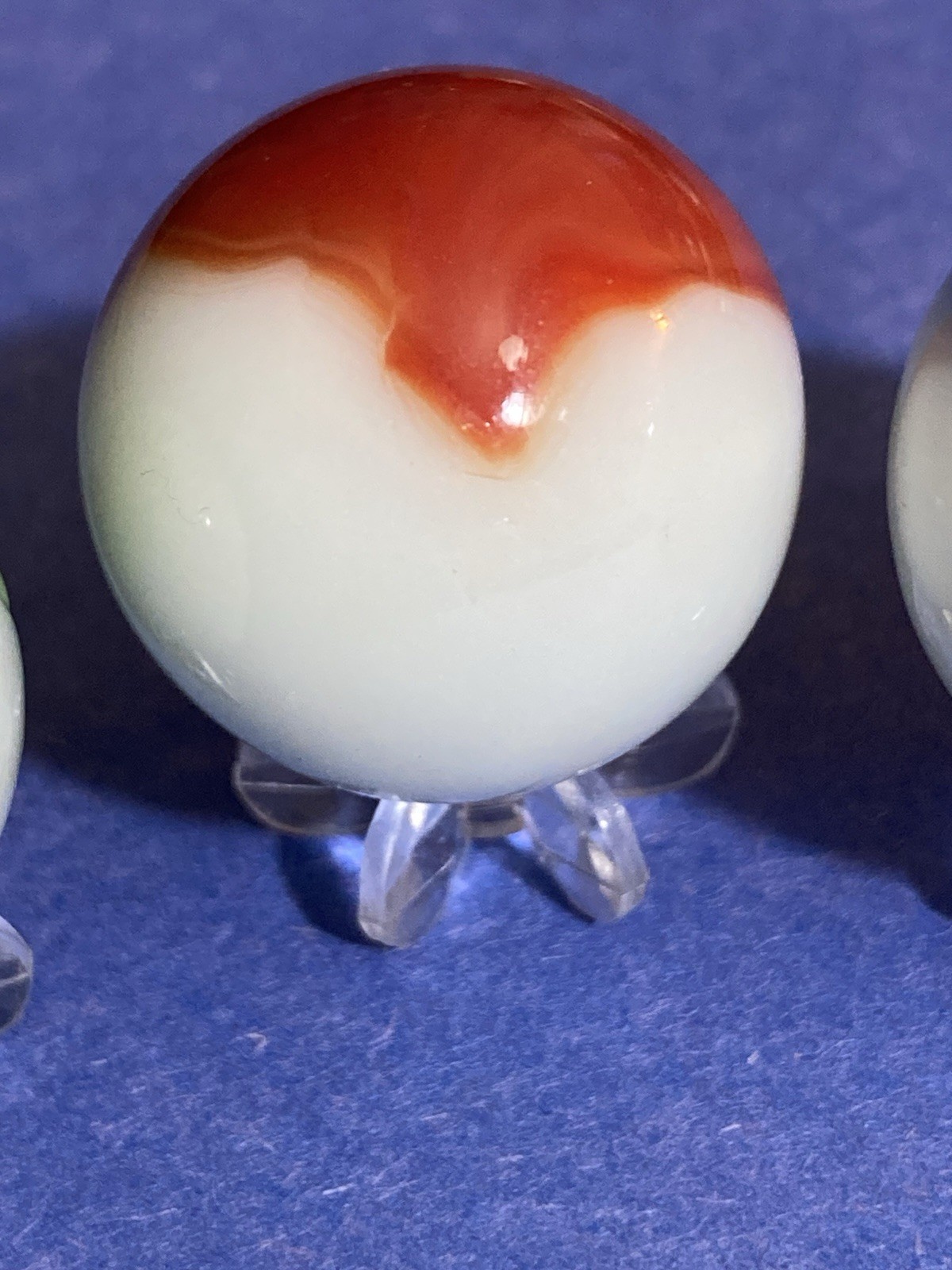 Vitro Agate Akro Agate Marble King (3)pcs Lot .96”-.97”