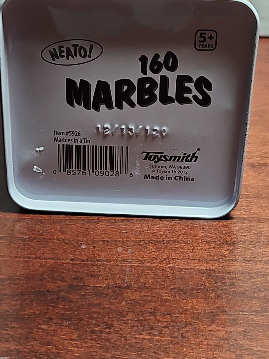 Toysmith Neato! 160 Glass Marbles in Retro Tin – Estate Find, Nostalgia Gift