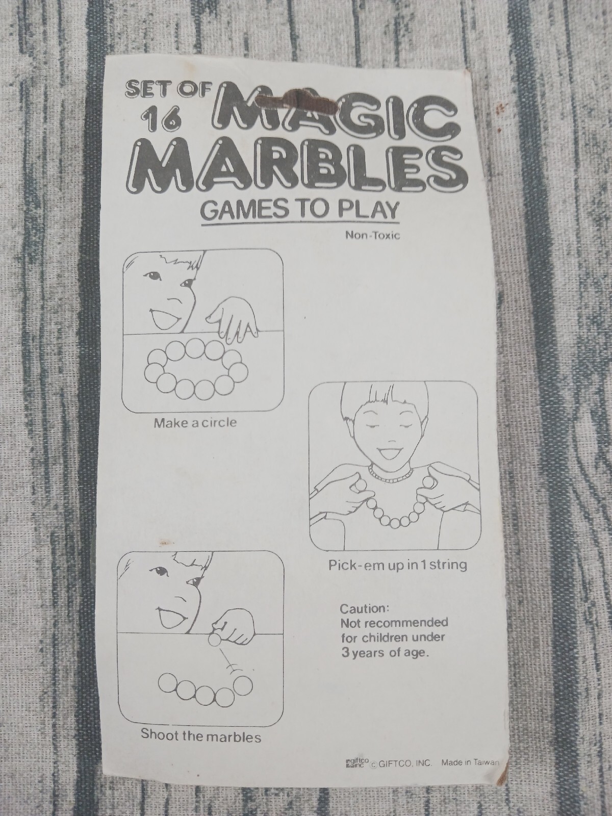 Vintage Magic Marbles (16, Giftco, Taiwan, Magnetic) Brand New Old Stock