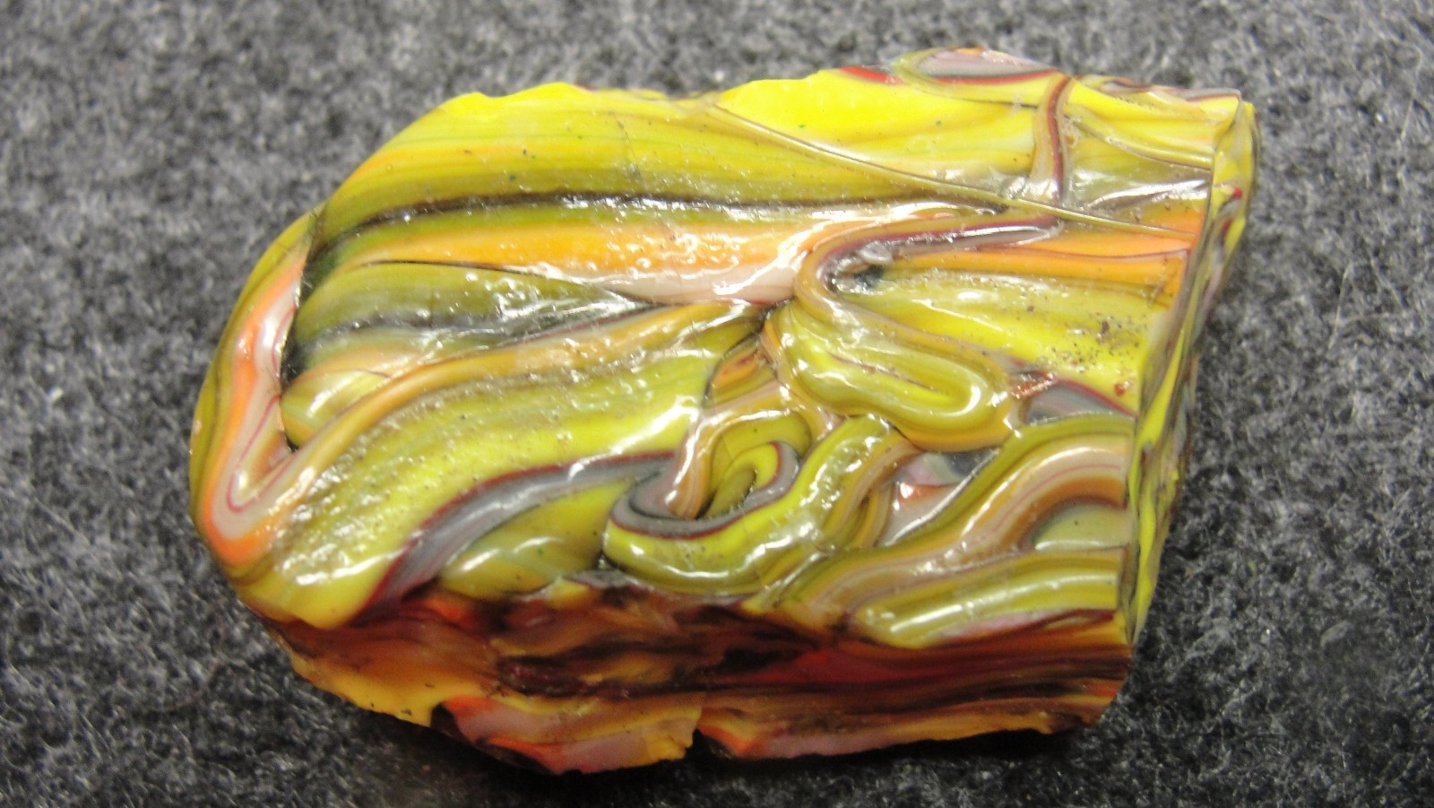 pieces of cullet from Jabo Joker experimental marble runs