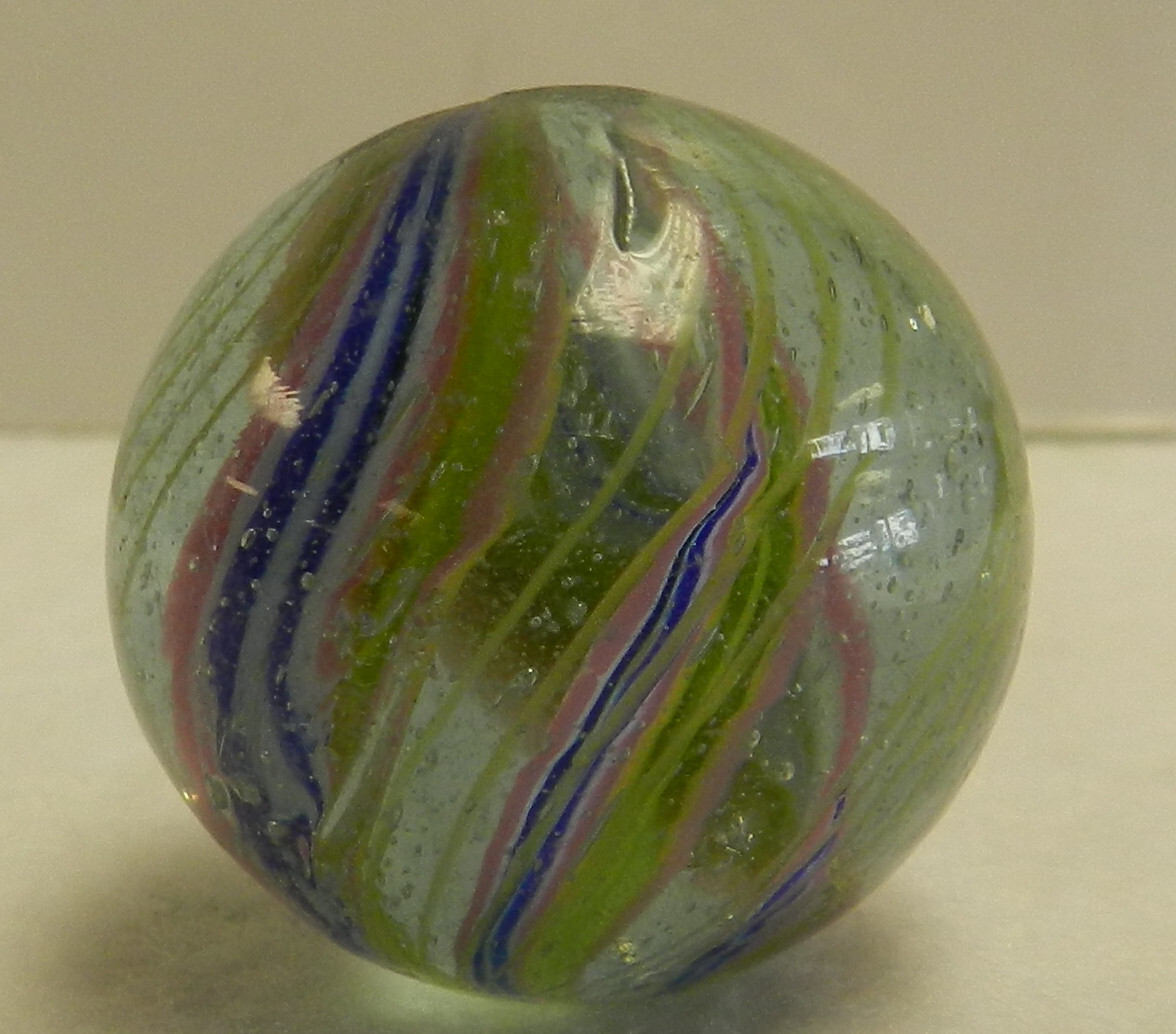 #16889m Bigger 1.08 Inches Divided Ribbon Swirl Marble
