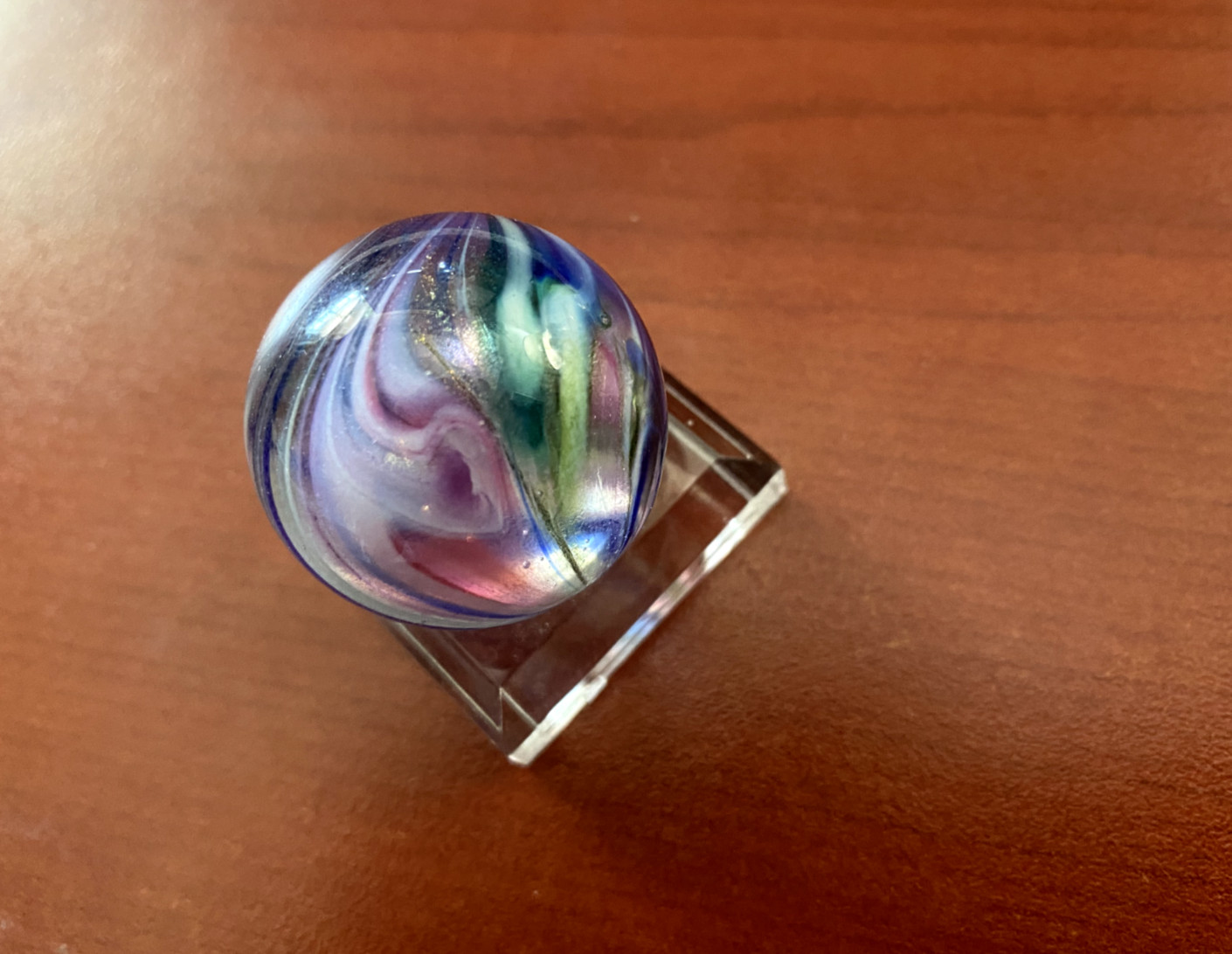 Lovely Swirly Multi-Colored Marble 1.1″
