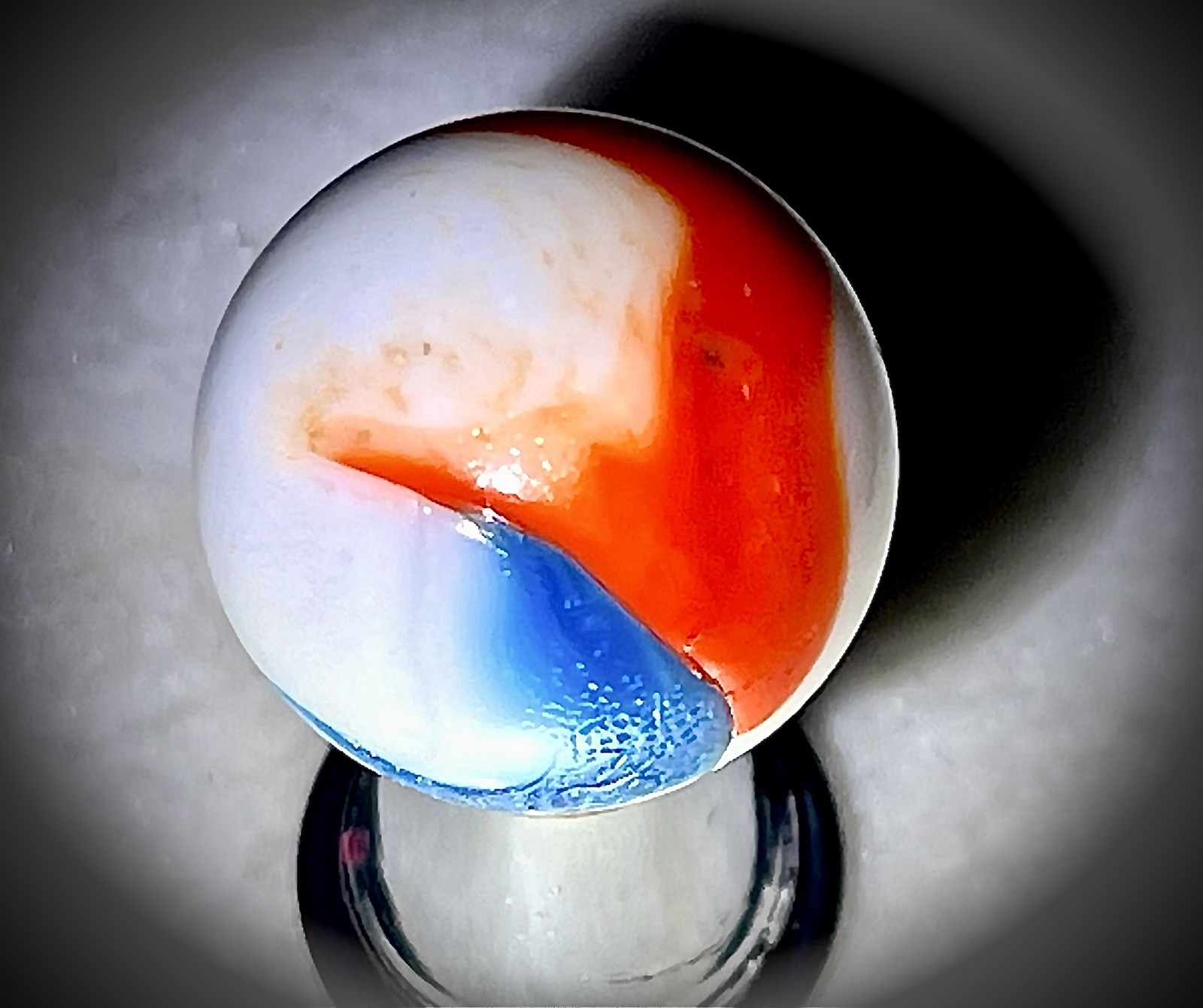 RARE Huge Vintage Master Marble 1.14″ Toebreaker Shooter Hybrid 1930s