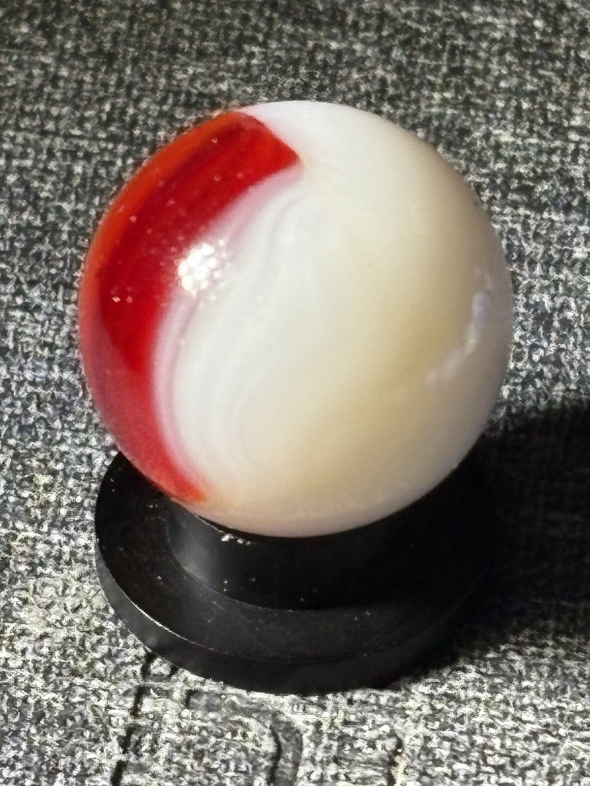 VTG Akro Agate Royal Patch Marble .63” Tiny Flea Bites See Pics