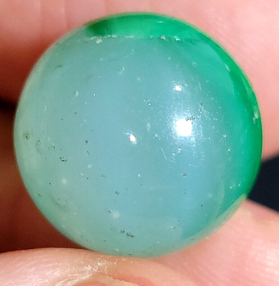MASTER GLASS CO. MARBLES 0.63 COMET HEMET TRANSLUCENT WHISPY NM + – 3B/26