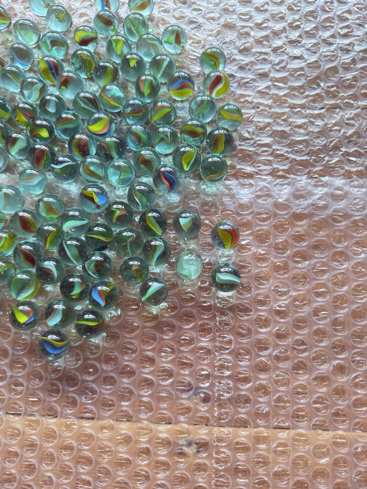 Cats Eye Marbles Various Multi-Colors Lot of 109