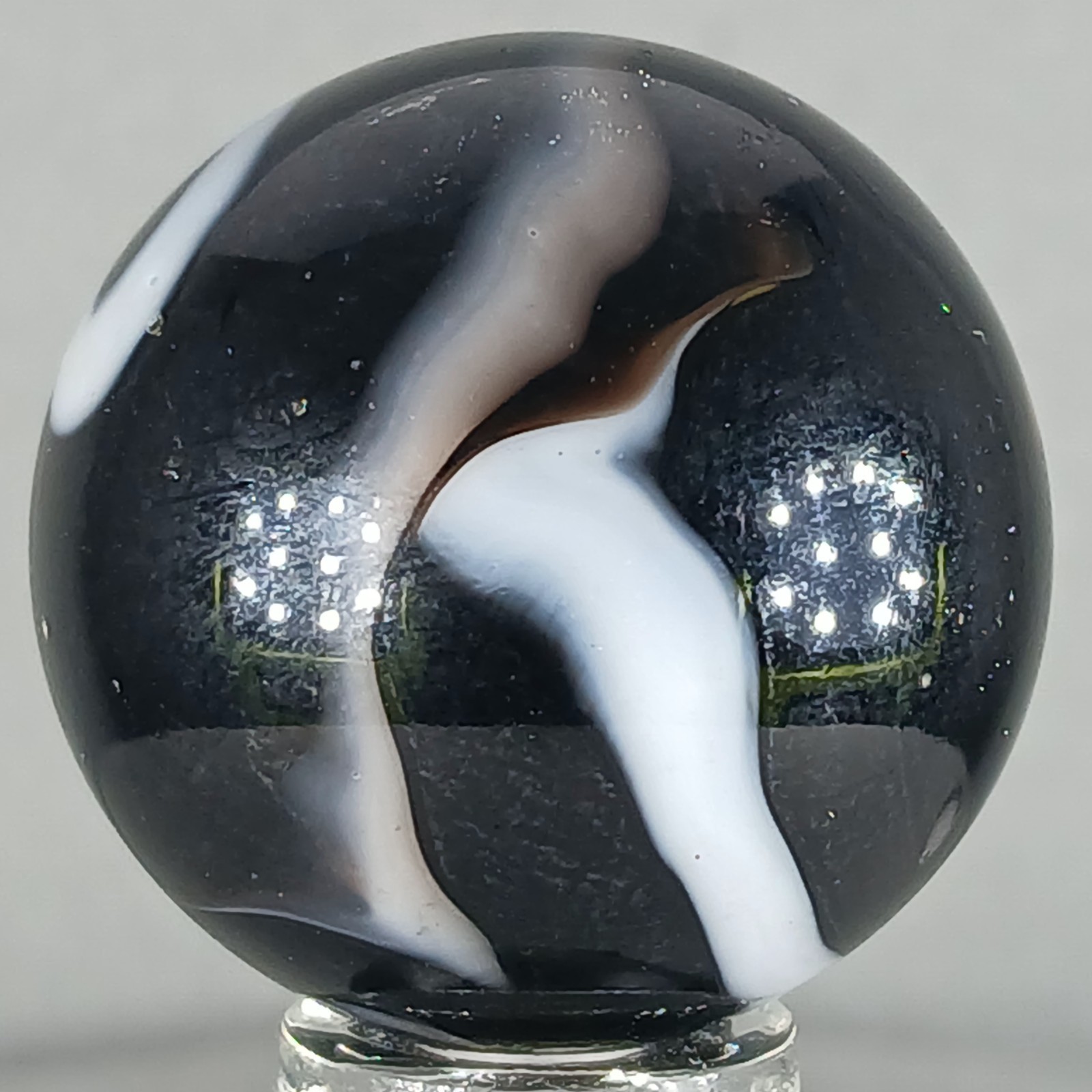 Large Vacor Zebra Marble .97 Inches Near-Mint Condition Condition