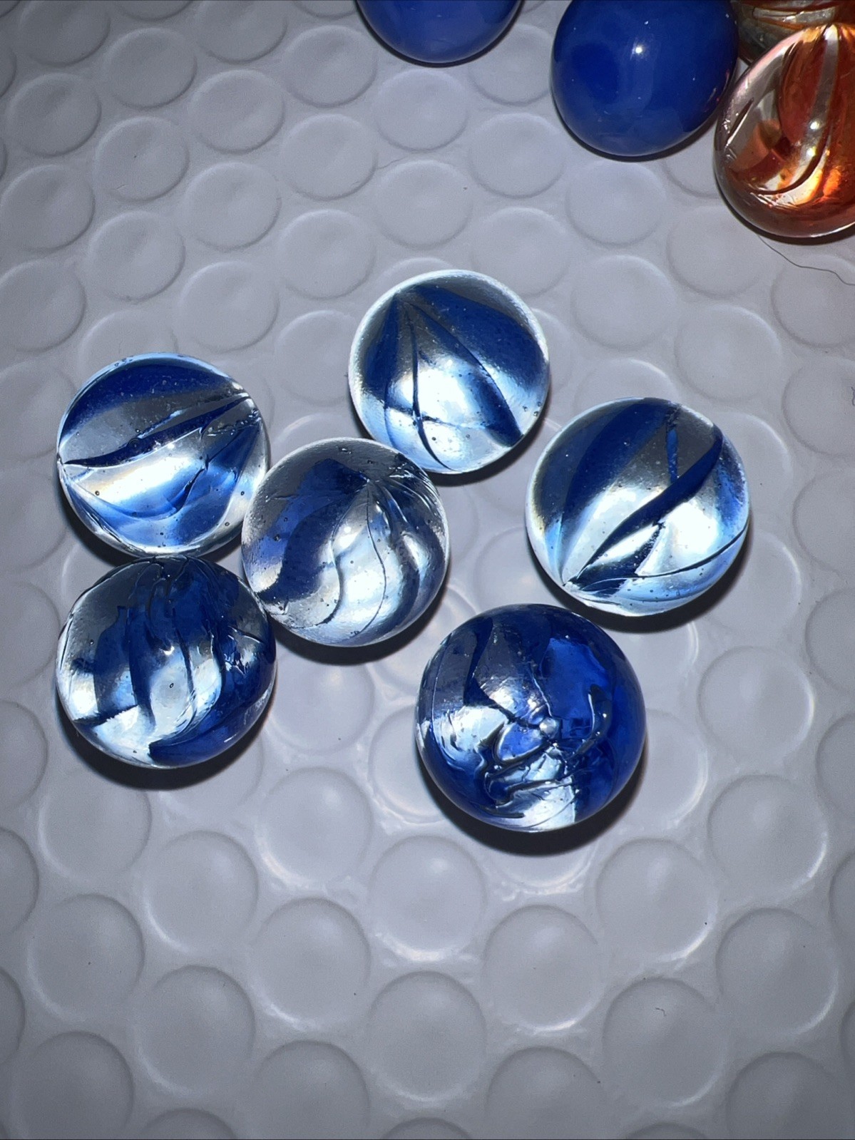Lot of 43 Antique Vintage Marbles Opaque Swirl Shooter Agate Marble Cats Eye