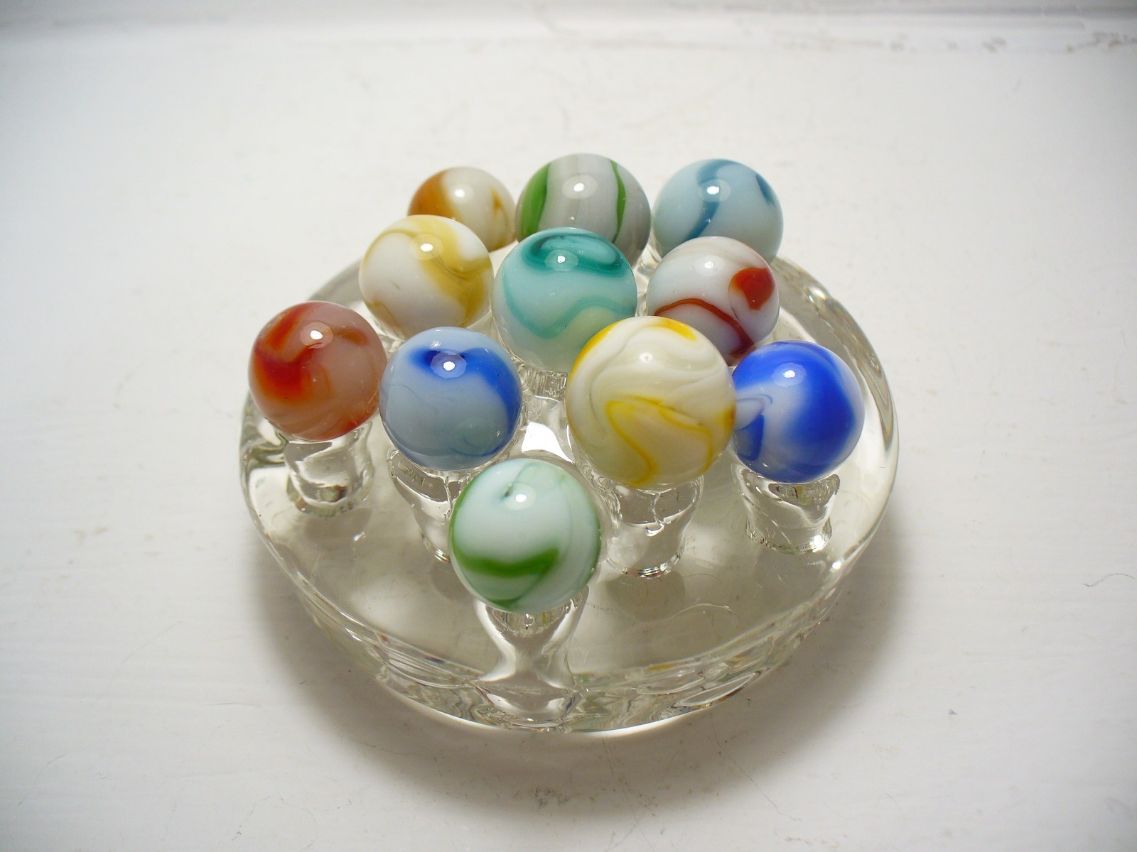 #1104 Marbles 11 pcs. Vintage West Virginia Swirls Alley, Champion