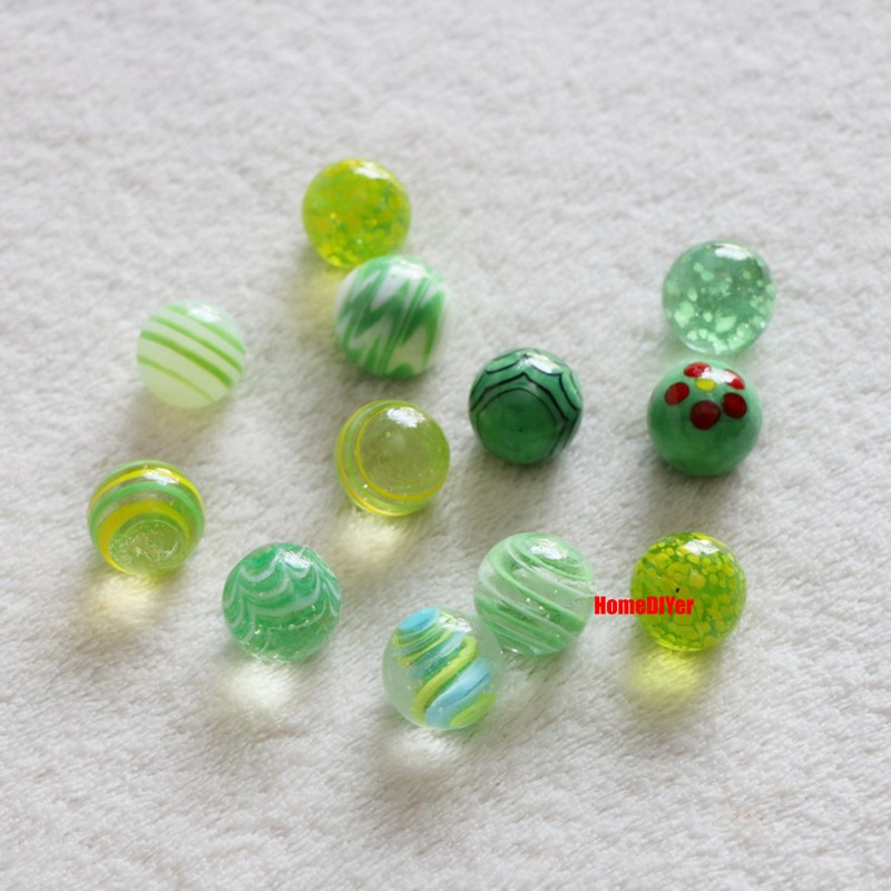16-18mm Colorful Glass Marbles Kids’ Gifts Toys Games Craft DIY Decorative Balls