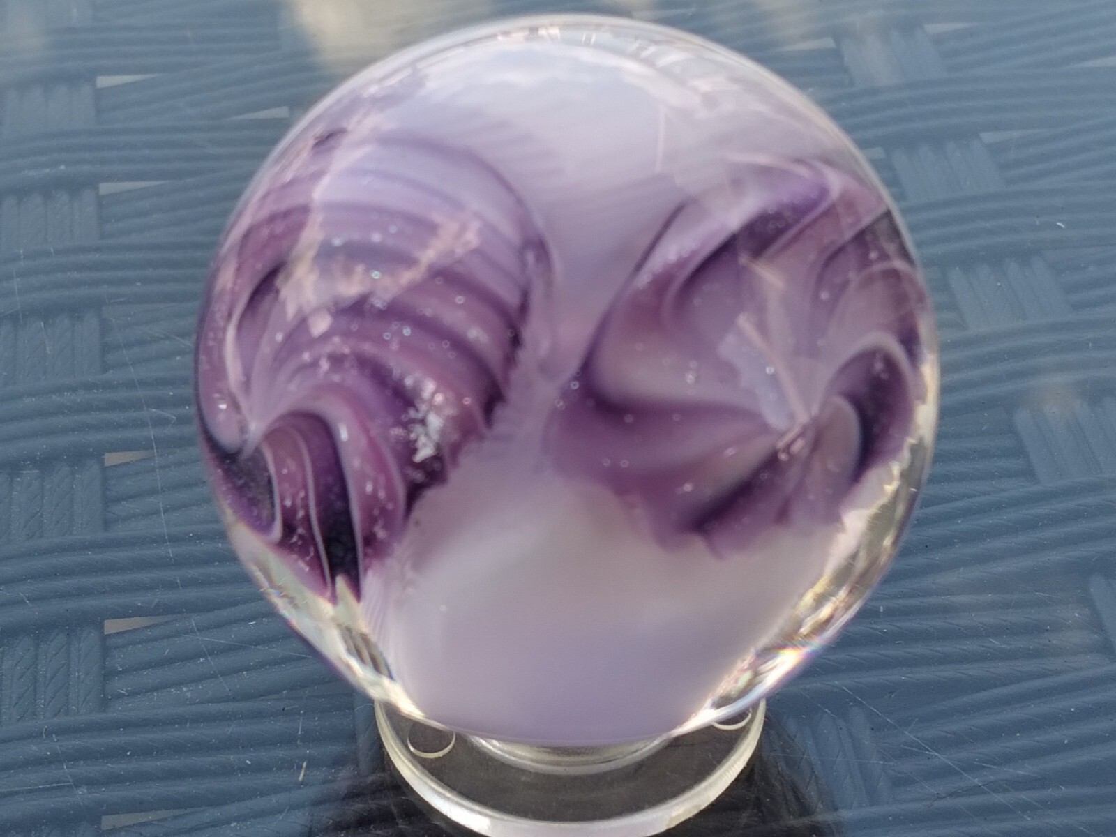 Brett Young Hot House Glass Purple Rerun 1 3/4″ marble