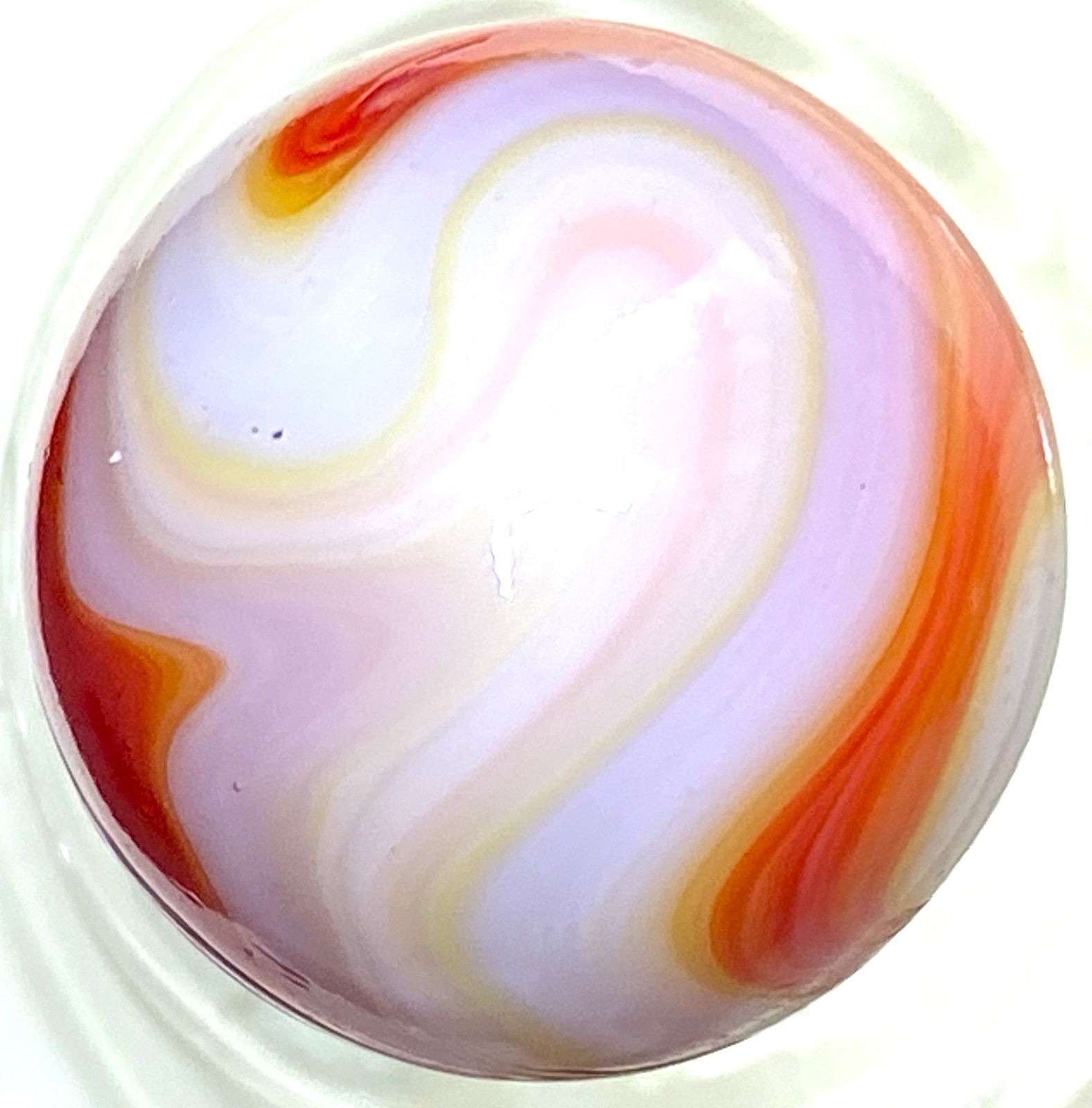DAS/SAMMY’S/WV/JABO FIREY CANDY CANE FLAMED-OUT SWIRLED SHOOTER .72″ 4B/08