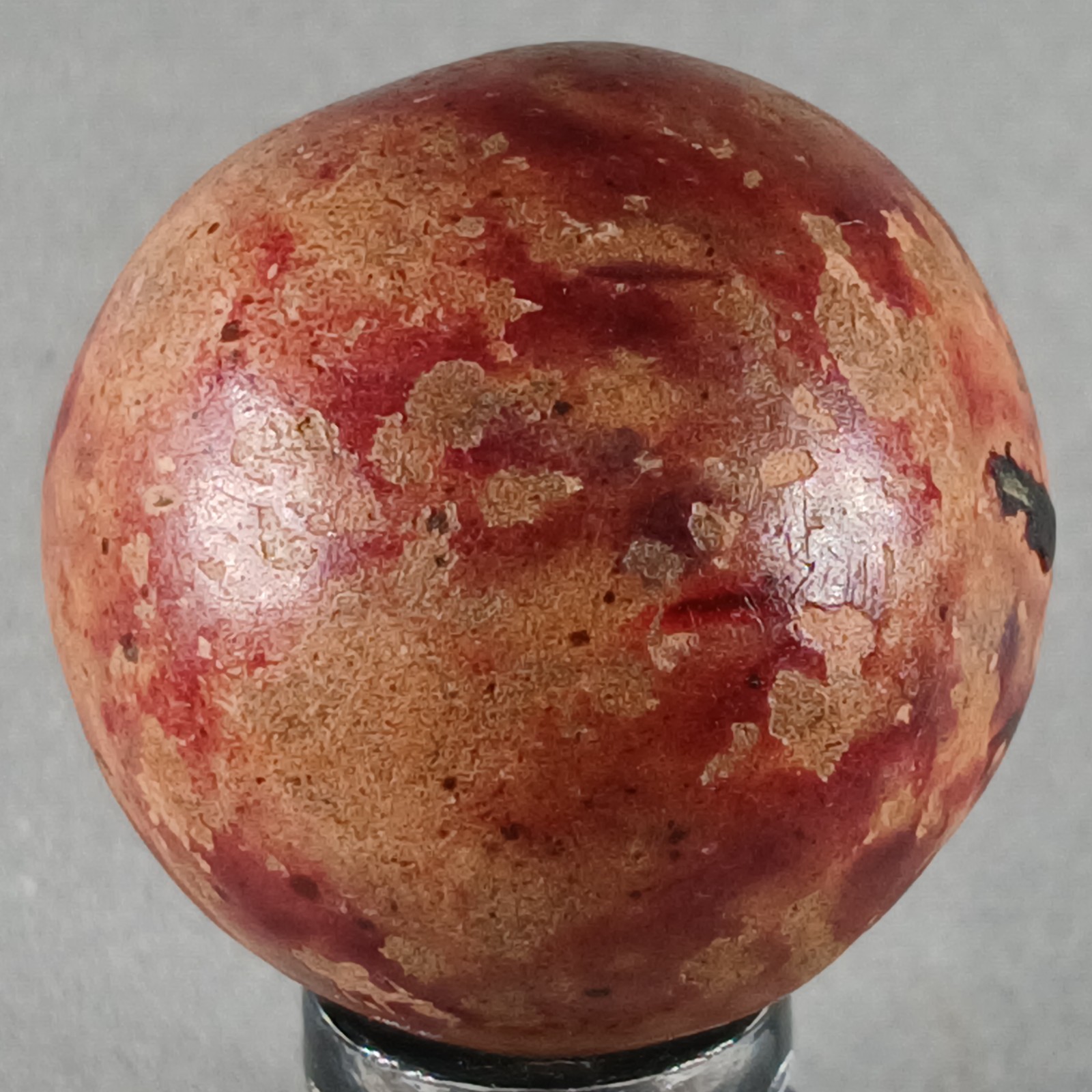 Large Vintage Clay Marble .98 Inches Near-Mint Condition