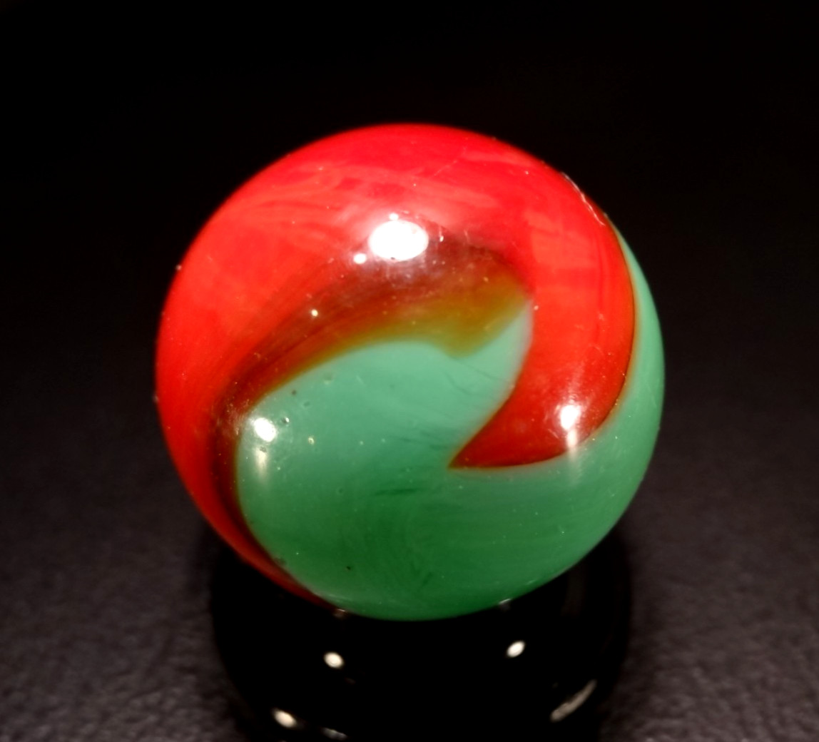 AKRO AGATE TRI color CHRISTMAS TREE Sharp ! 3/4″ SHOOTER