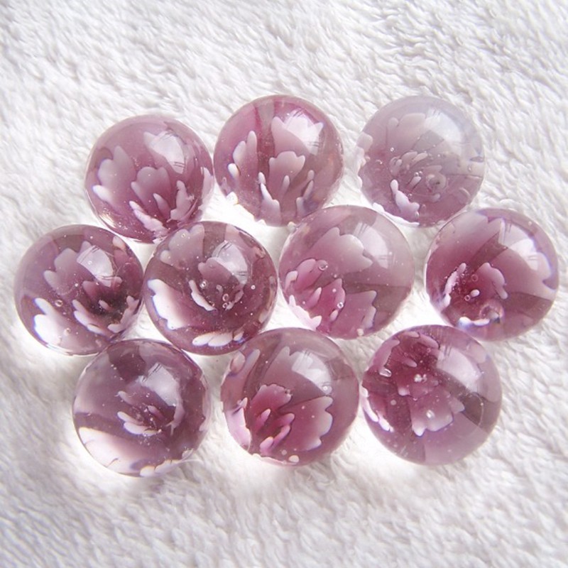 25mm Glass Beads Marbles Decorative Glass Balls DIY Decoration Kids Toy Game