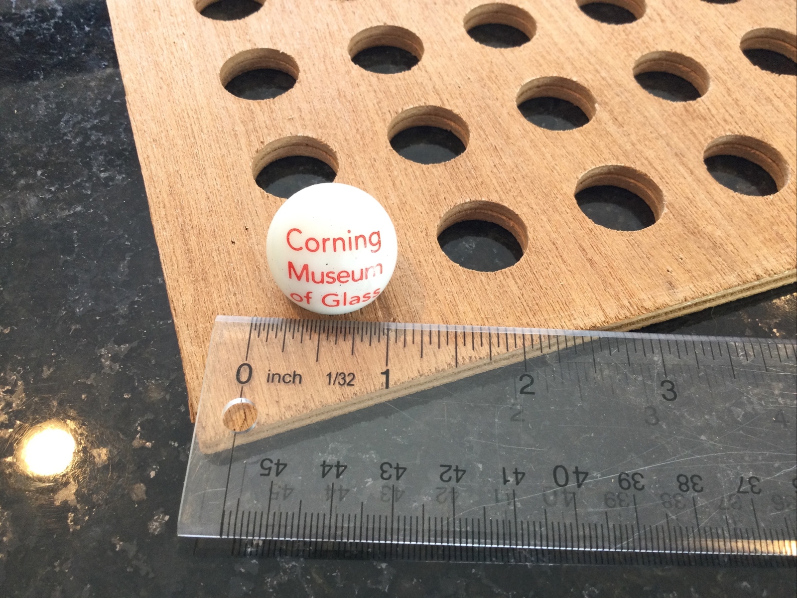 Vintage | Corning Museum of Glass | White & Red | Rare | 1980s