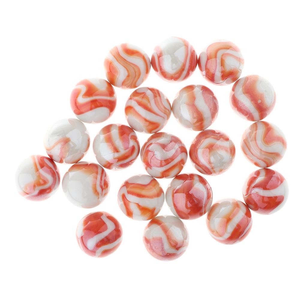 Set Of 20pcs Marbles Ball Glass Bead for Chinese Checkers Decor