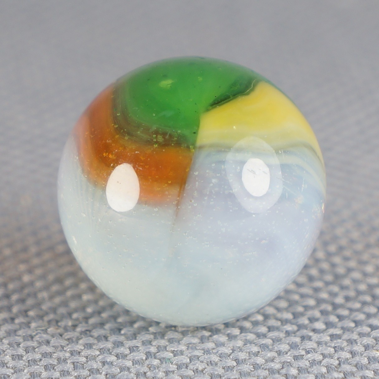 Vintage Marble: NM 5/8 Vitro Agate Aventurine Opal Patch -One Killer Old Mib