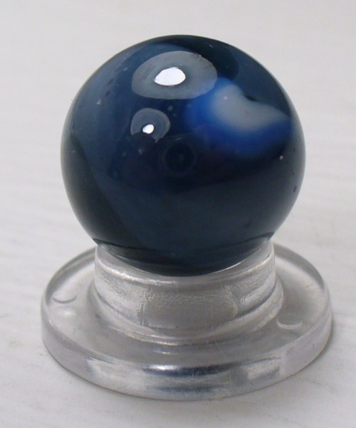 #1060 Vitro Agate Vintage Fancy Conqueror Marble 4 color. Green, Blue, Black