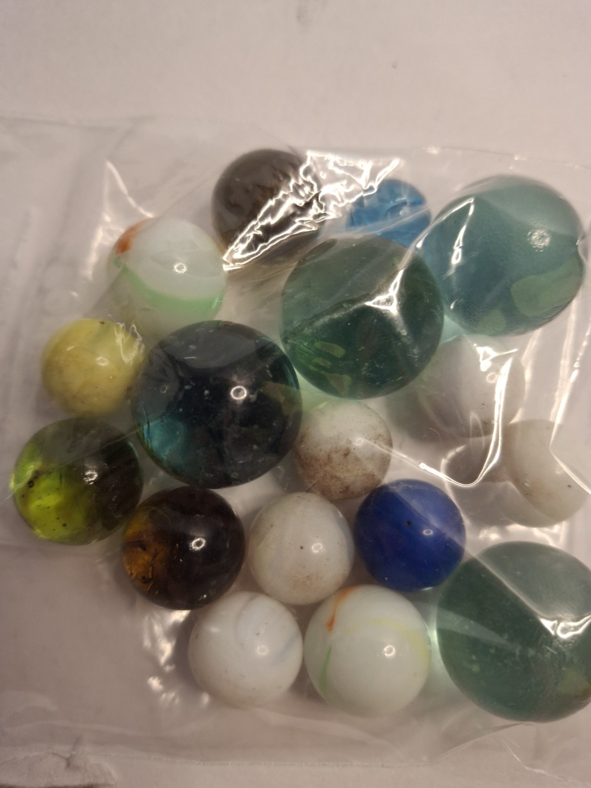 Marbles Lot Variety Of Colors 3 lbs,about 350 Different Sizes and conditions
