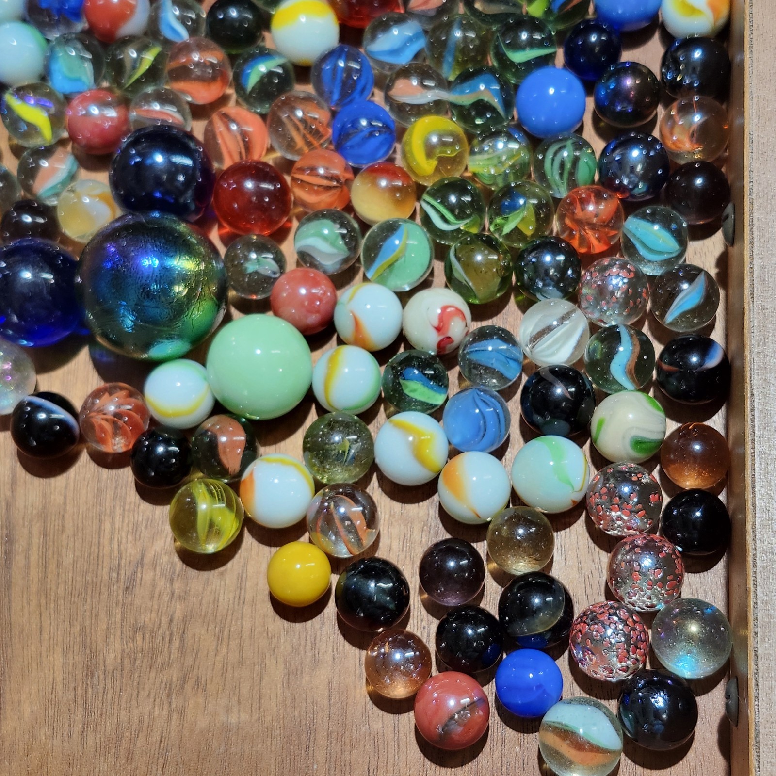 Jar of Marbles 200 Vintage Modern 3lbs