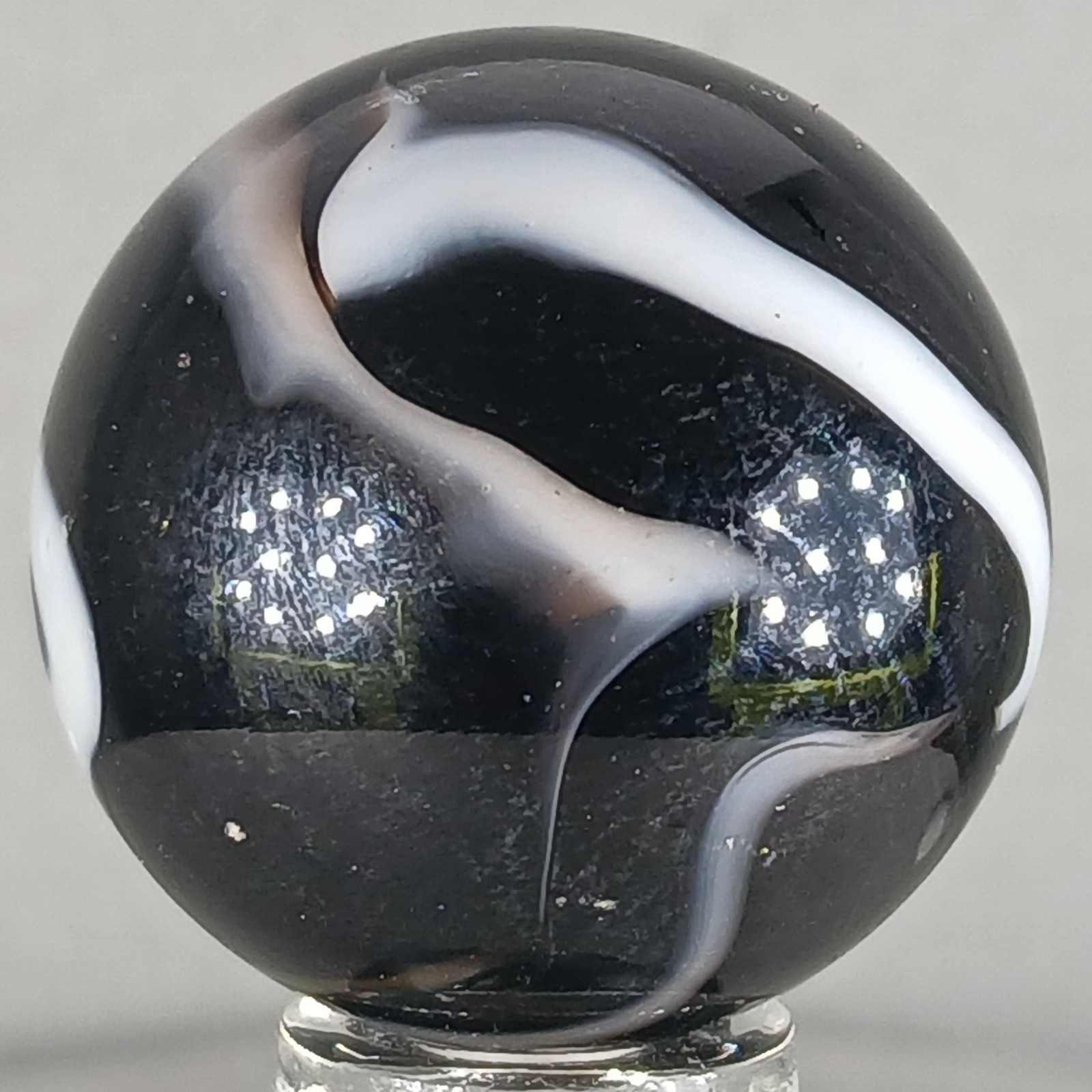 Large Vacor Zebra Marble .97 Inches Near-Mint Condition Condition