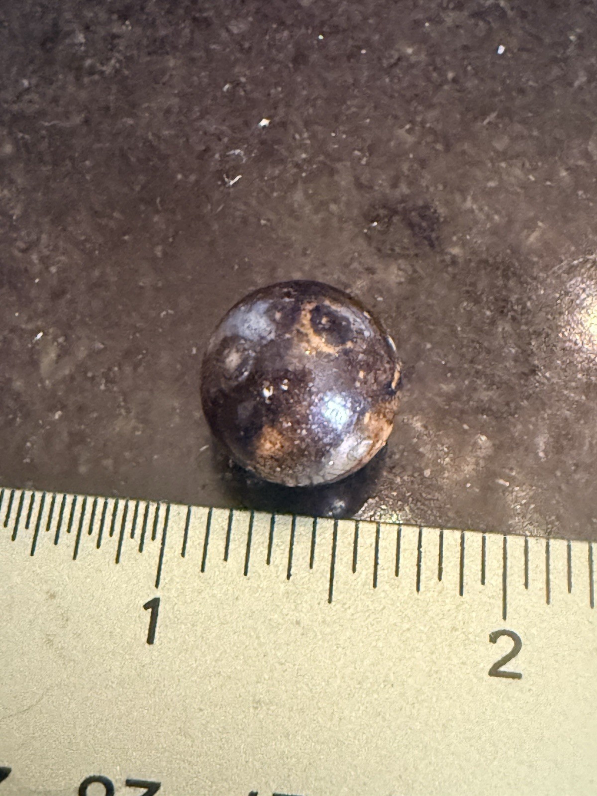 Vintage Brown Bennington Clay Marble Used Condition