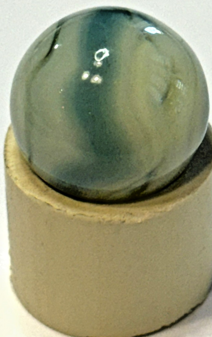 Vintage Alley Agate Teal Ghost .61 Standard Marble