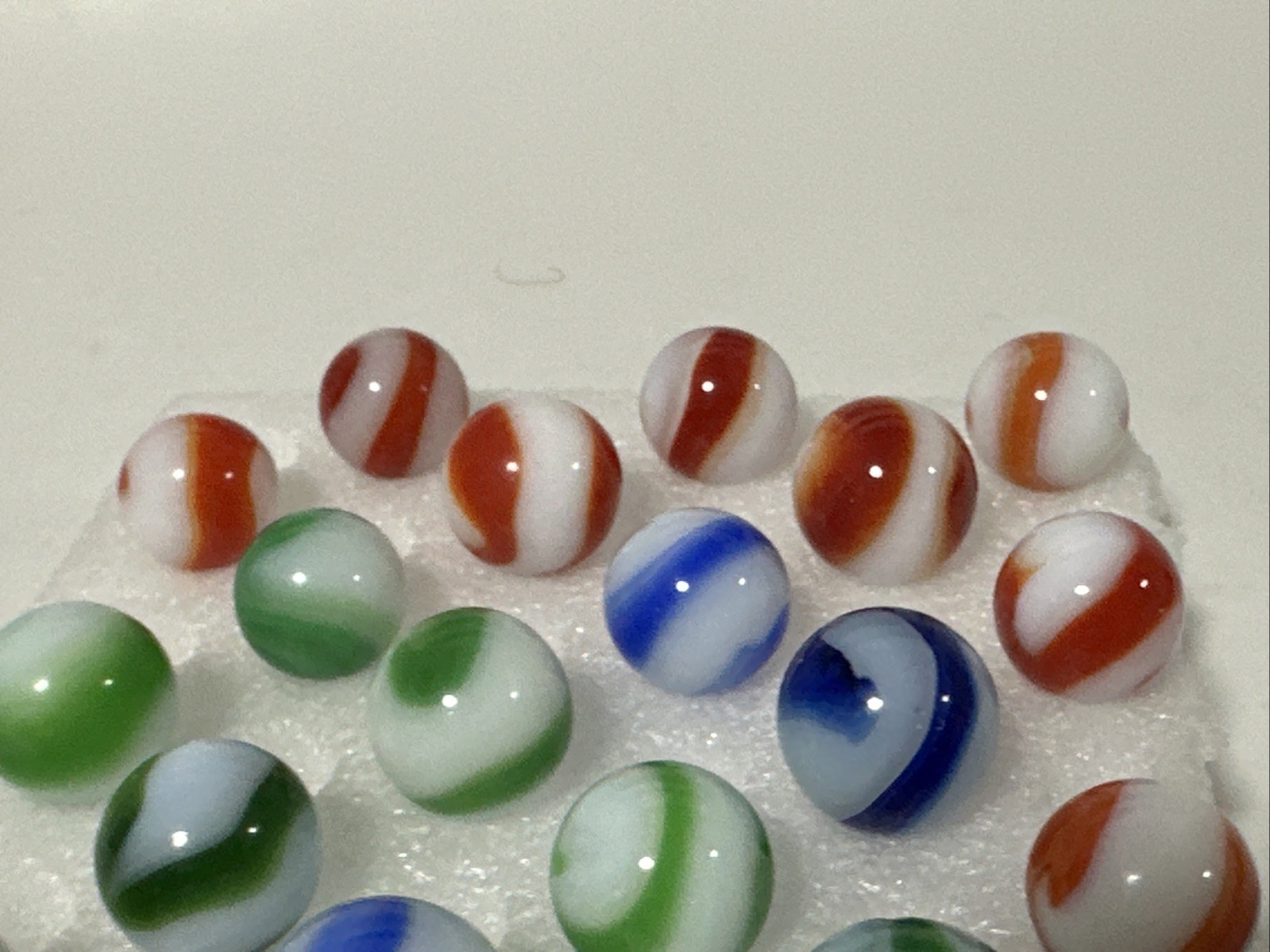 412 Lot Of 30 Akro Agate Prize Name Vintage Marbles!