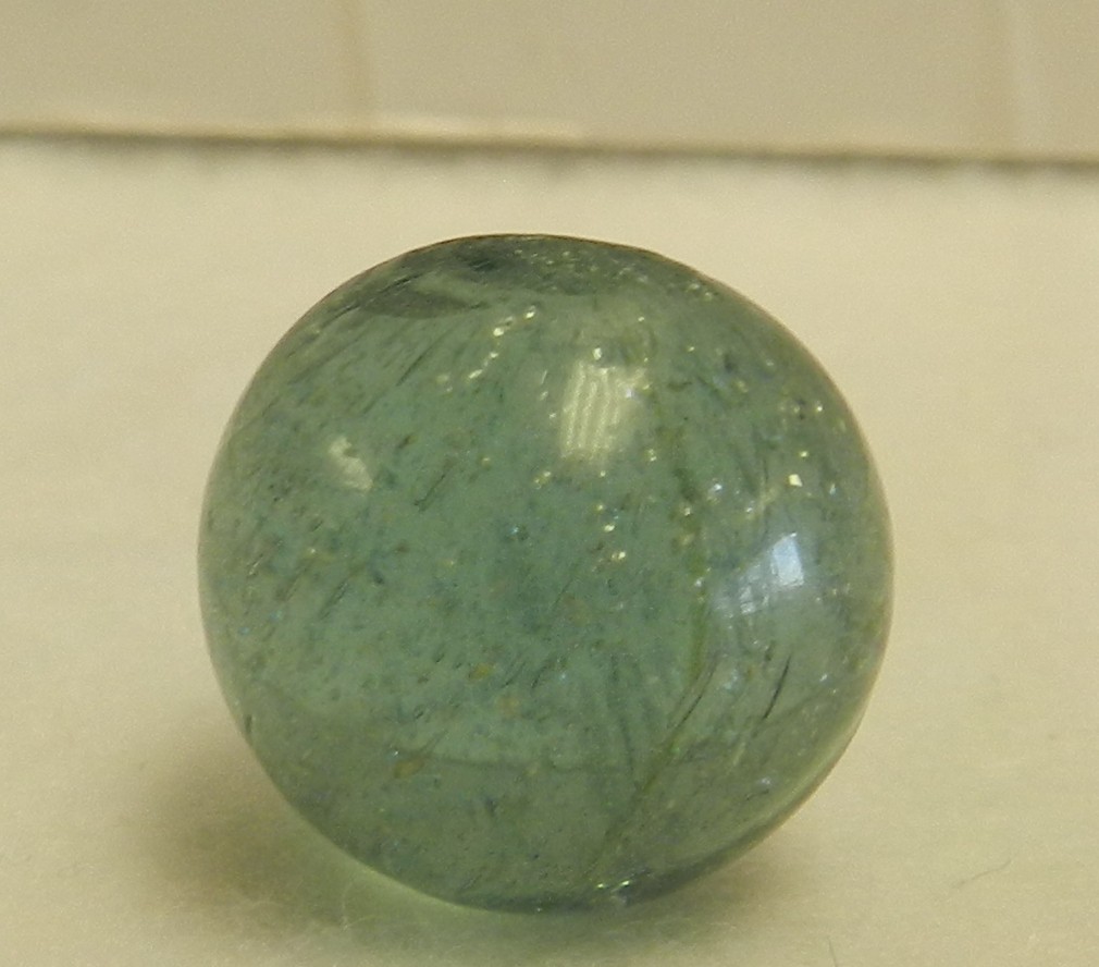 #20123m Vintage German Handmade Mica Marble .70 Inches *Near Mint*