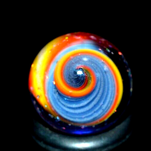 BRYAN TRILLAS GLASS MARBLE/.598″-VIOLET ZEBRA BLACKLIGHT-VIOLET UNDER BLACKLIGHT