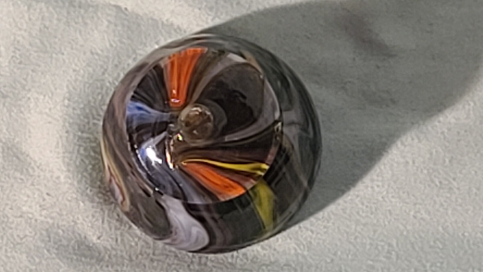 ANDY DAVIS, Glass Art Spinning Top & Base, Encore Run (?), #089B