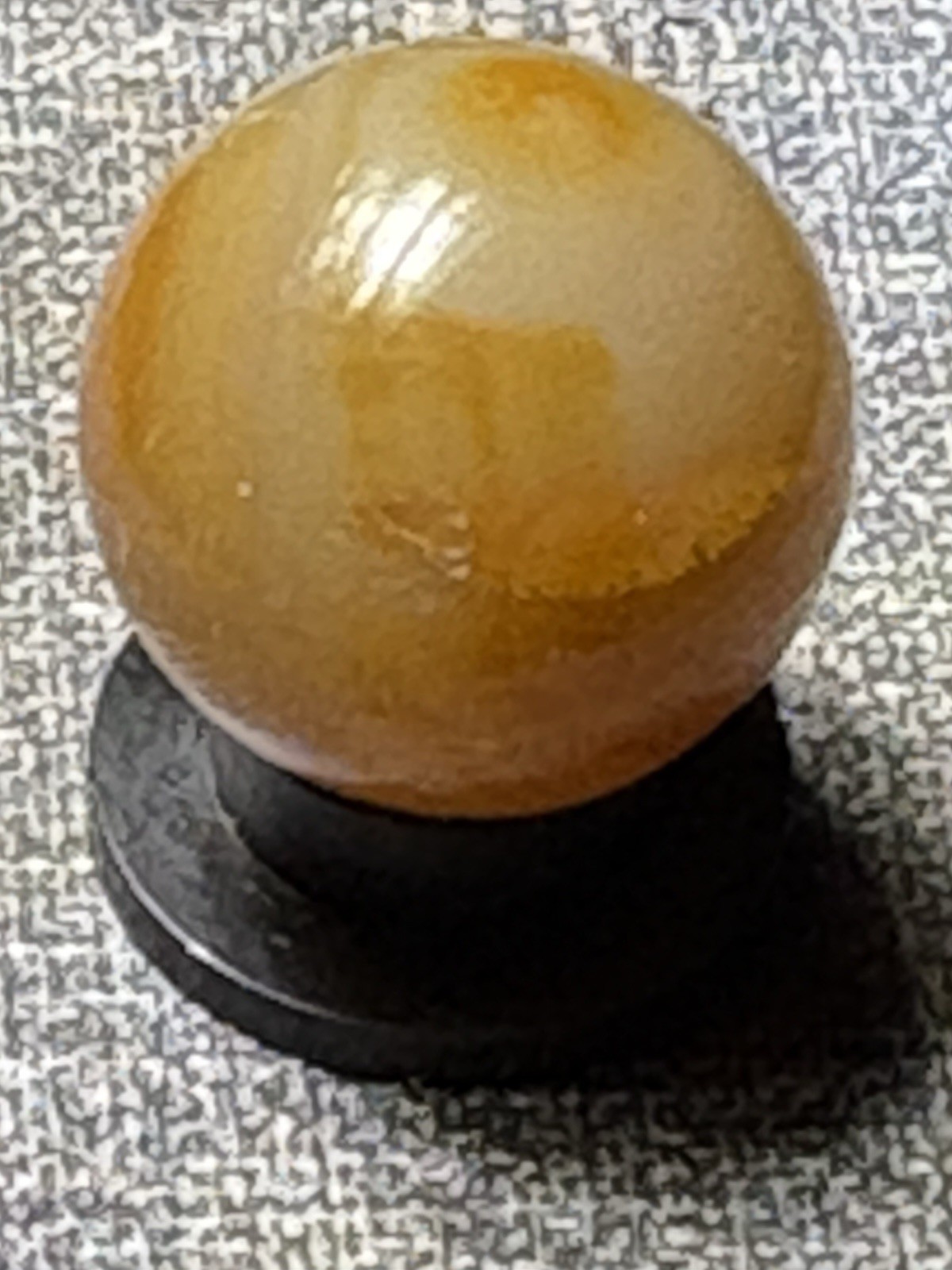 Vintage Faceted Handmade California Agate Marble .64”Tiny Fracture and Chip