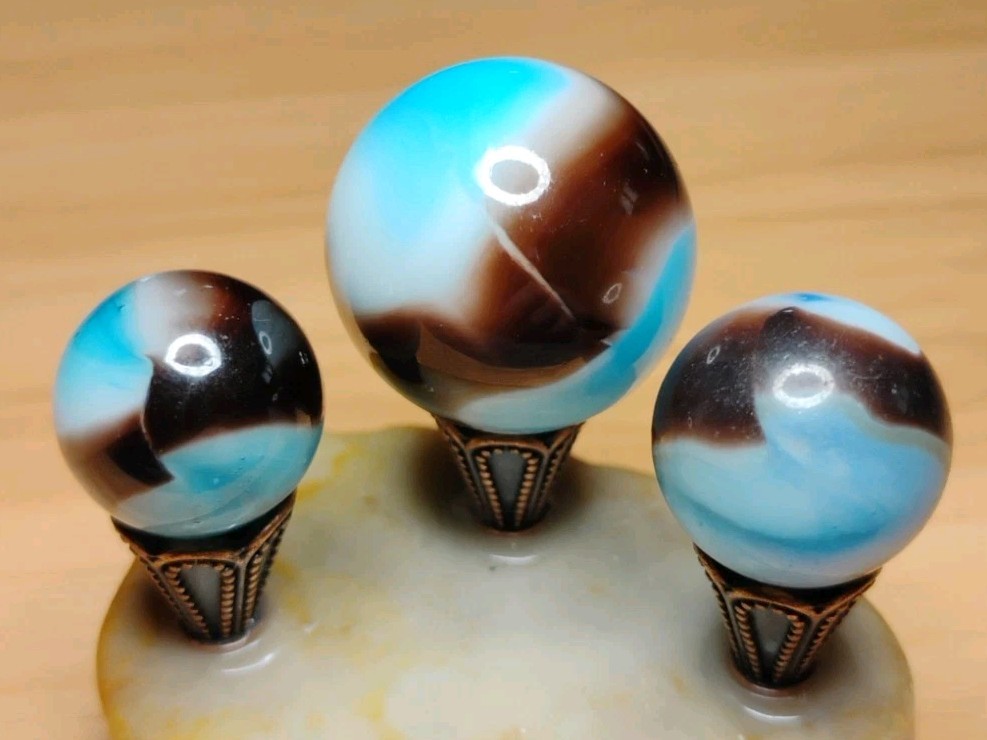 .85″-.58″ VITRO MARBLES LOT X3🔥 NM UNIQUE