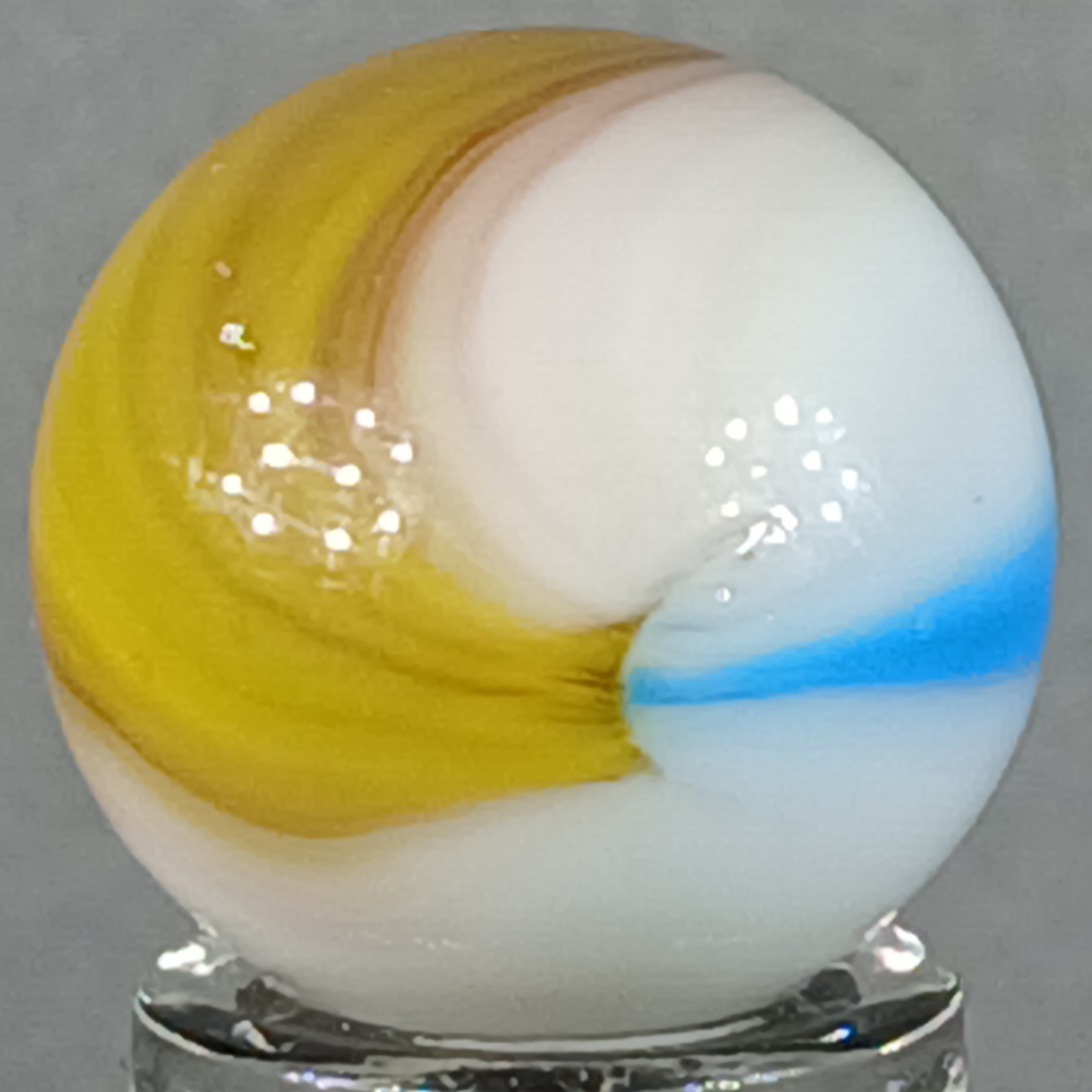 Vintage Imported Patch And Ribbon Marble .61 Inches Near-Mint Condition