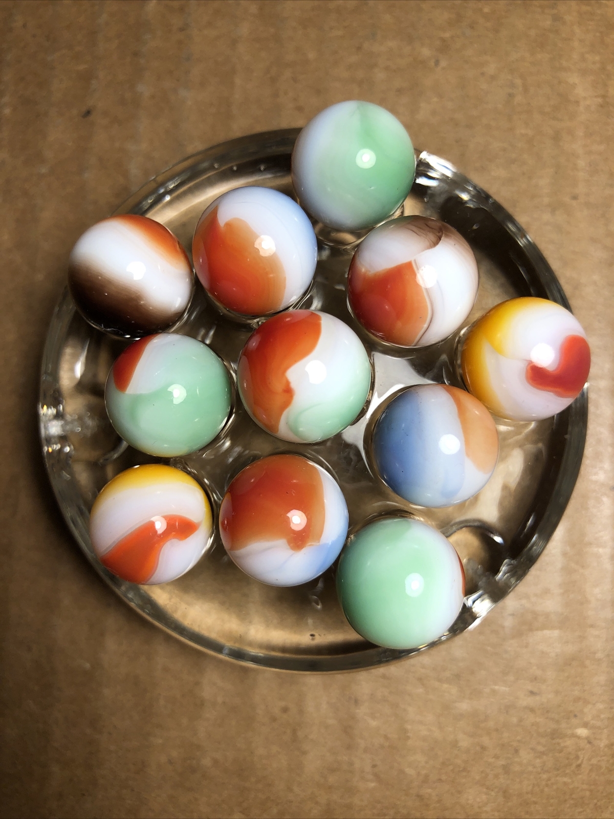 Vintage Marbles | Approximately 1/2″ | Lot Of 11 | Nice Patterns | Lot #35