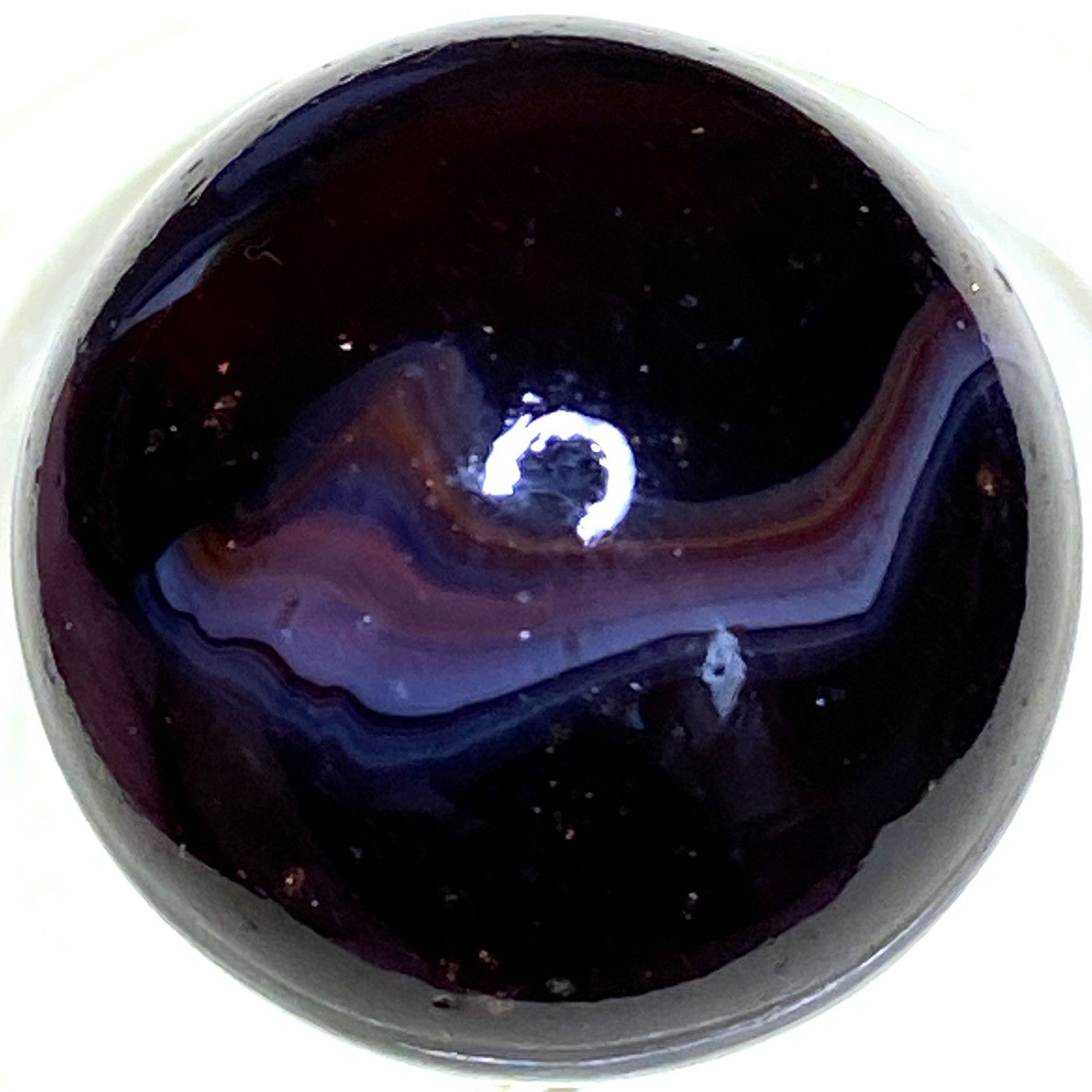 DAS/JABO ASUPER DARK CHERRY WITH LUTZ TRANSLUCENT SWIRLED SHOOTER .72″ M851