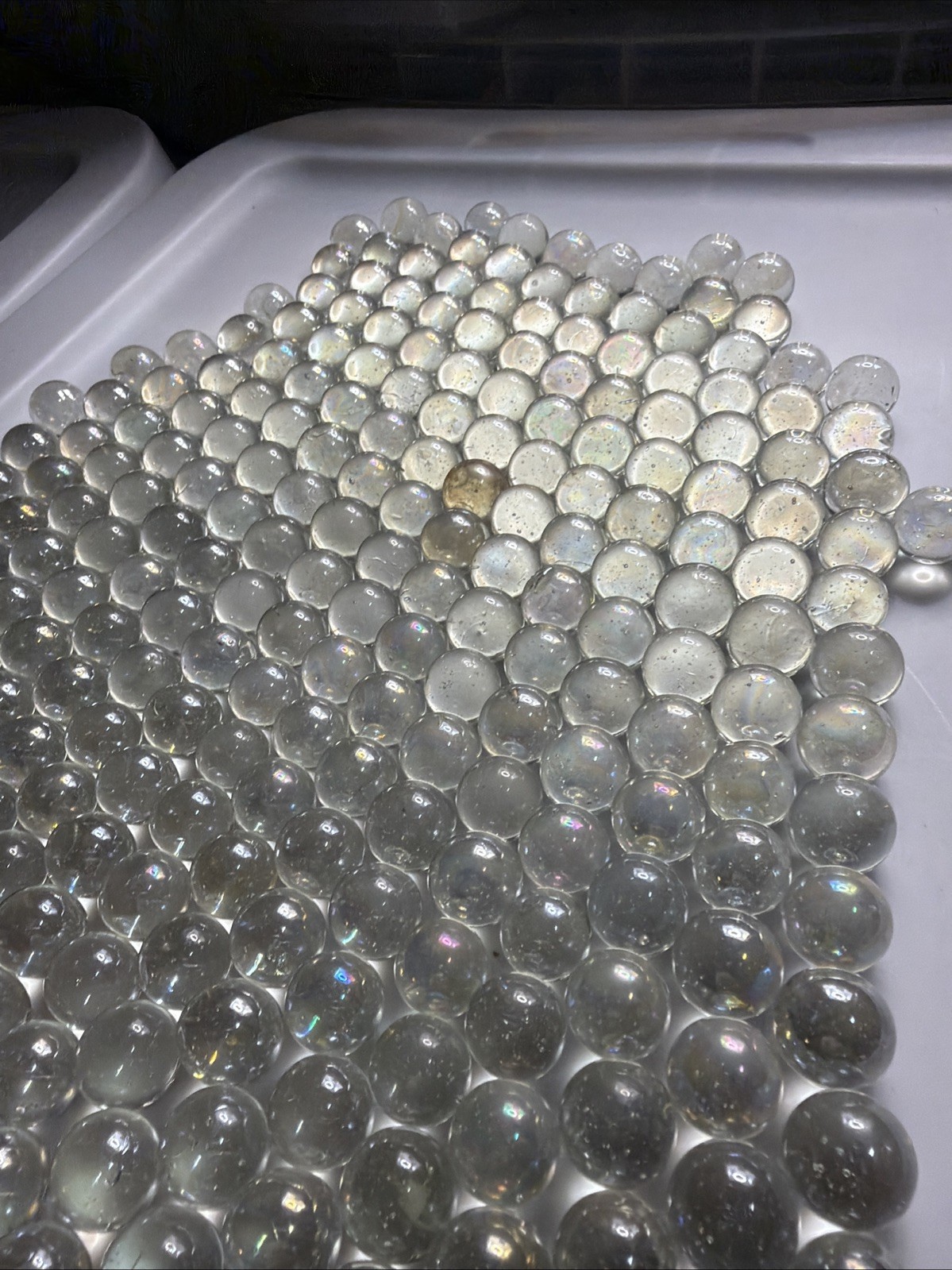 2 Lb Clear Marbles Bulk Lot Small Size In Great Condition See Pictures