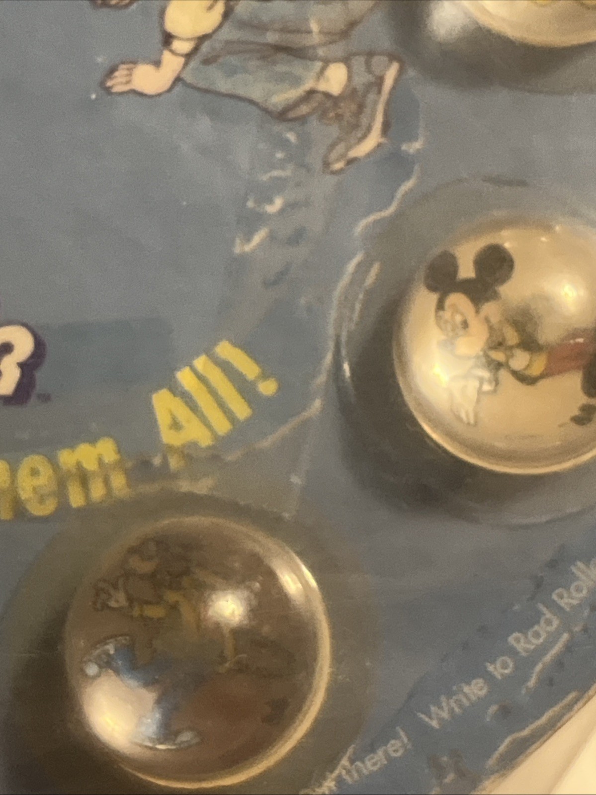 Vintage Rad Rollers Action Marbles Mickey’s Collection Mickey Mouse 1990