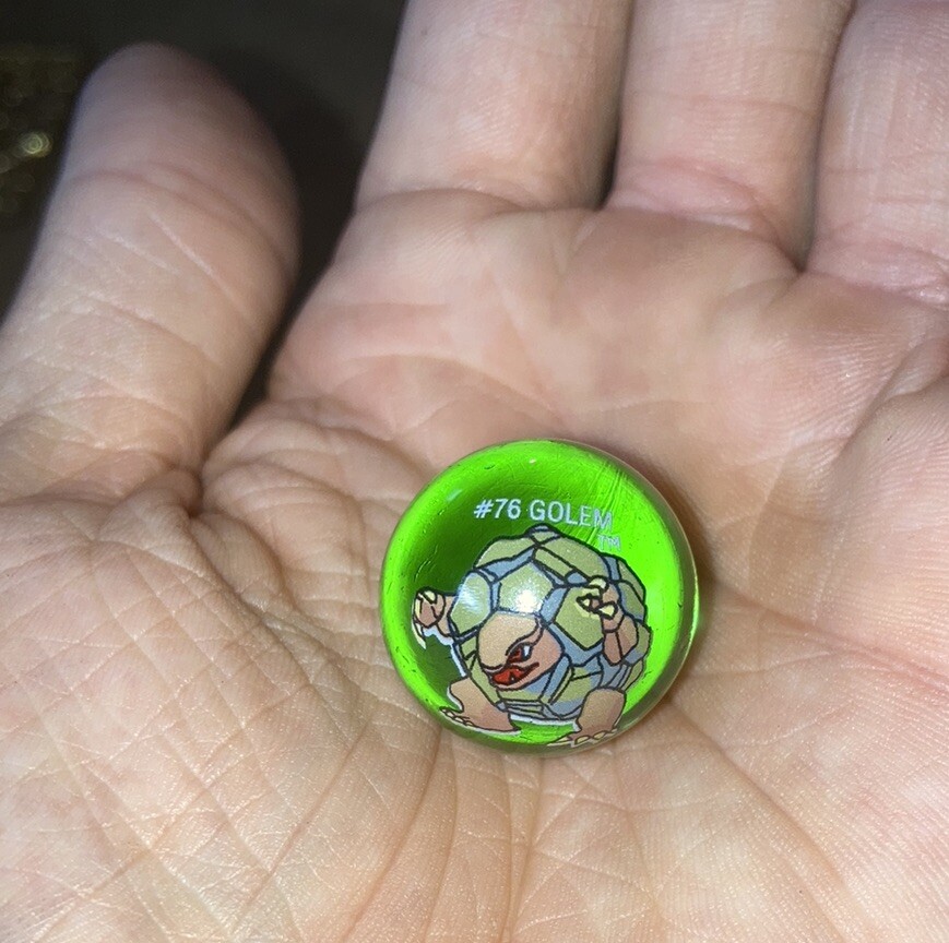Pokémon Marble – #76 – GOLEM – 2000s ULTRA RARE POKEMON TOY WOTC Nintendo HTF