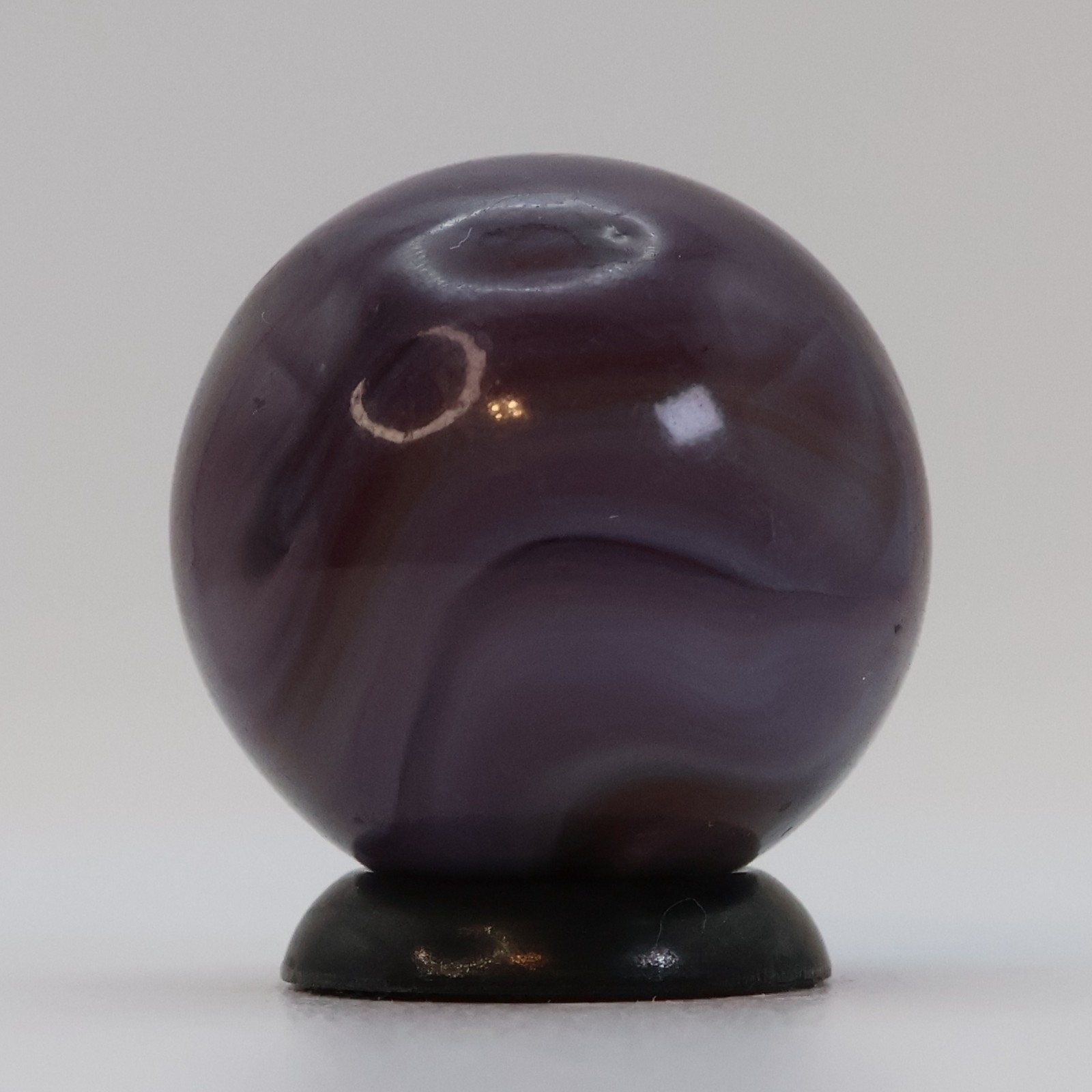 3/4″ Purple Swirl Marble, translucent base NM