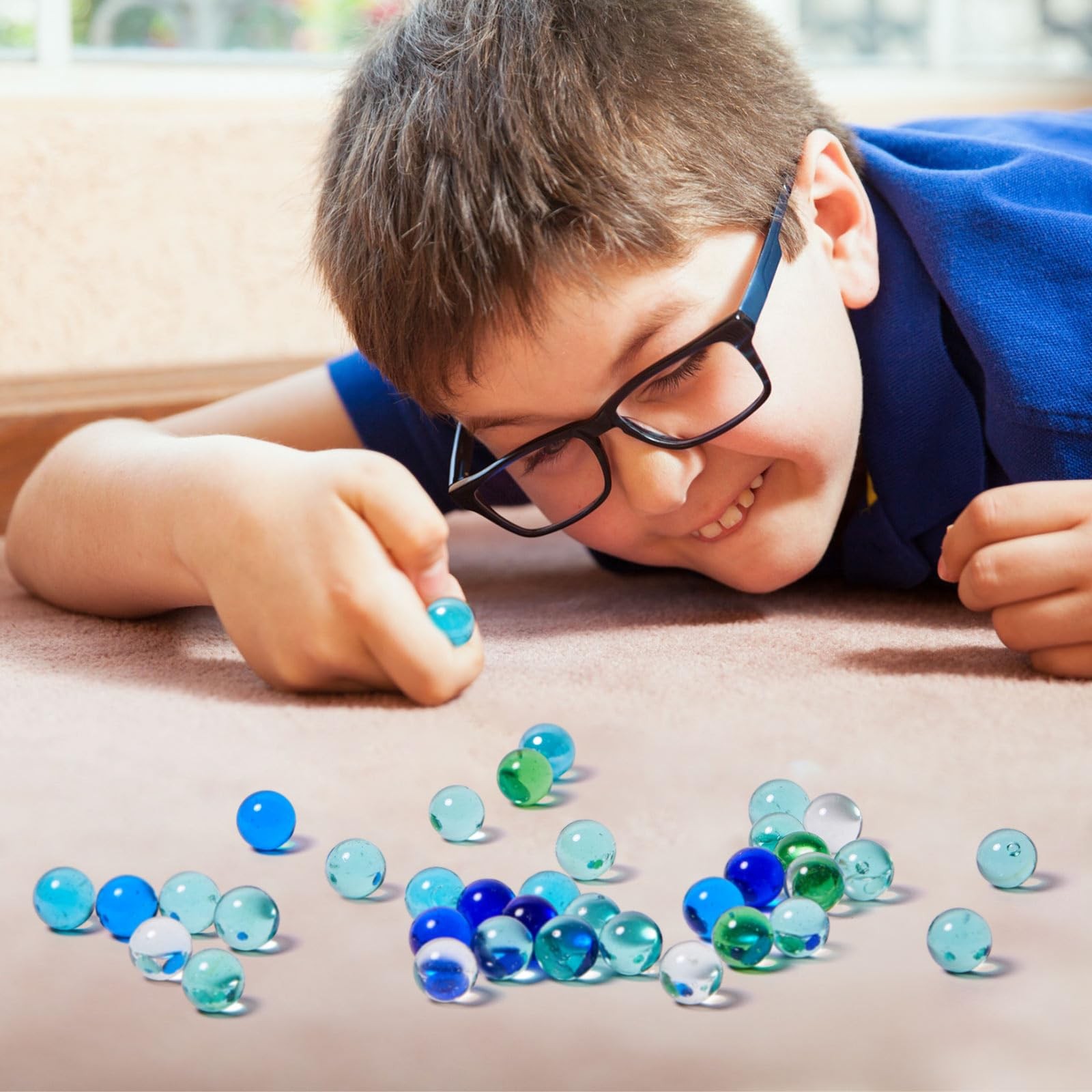 1000 Cat Eye Marbles Glass Bulk 0.55 Inch Solid Round Kids Game DIY