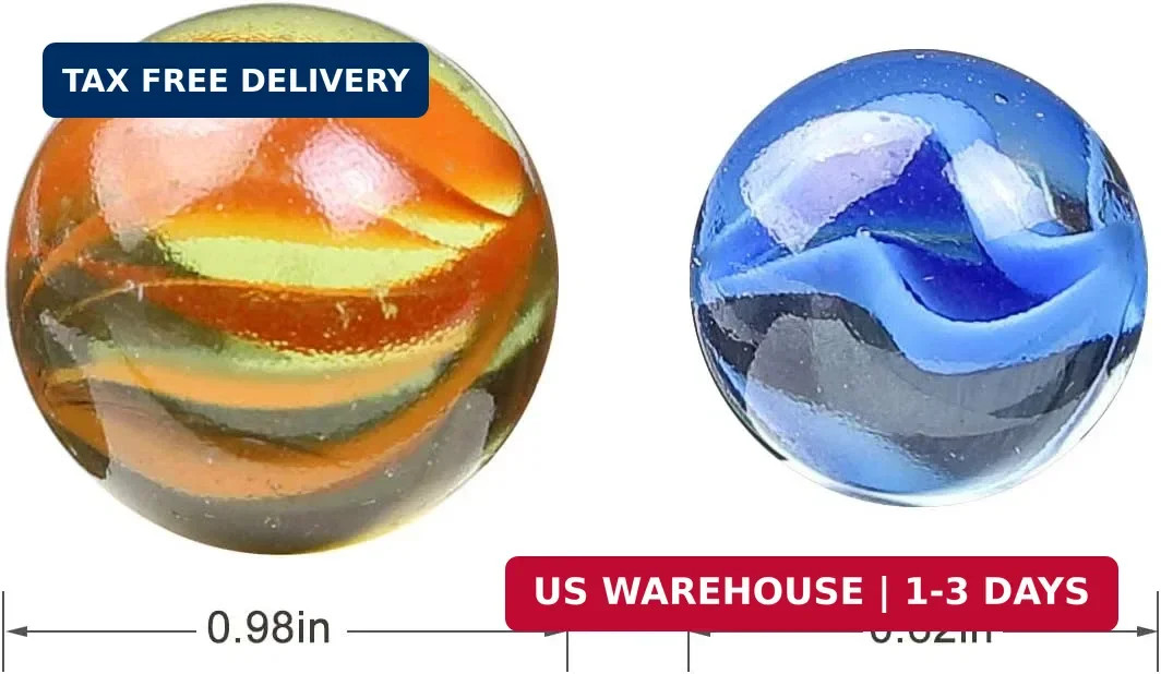 Marbles Cats Eyes Glass Marble / Sling Shot Ammo 500 pcs. Size is Approximately