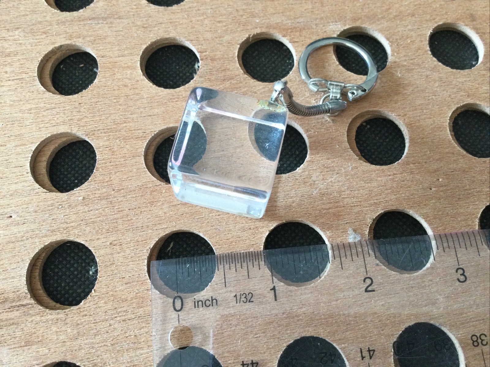 Vintage | Ice Cube Marble Keychain | Square Shaped