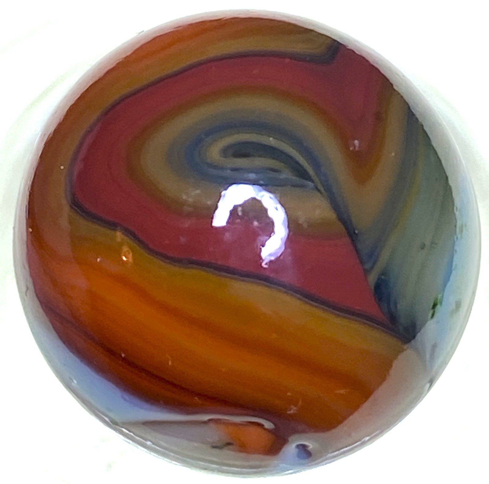 VERY BEAUTIFUL MARBLE / OXBLOODS AVENTURINE SHOOTER .73″ BOX03/118