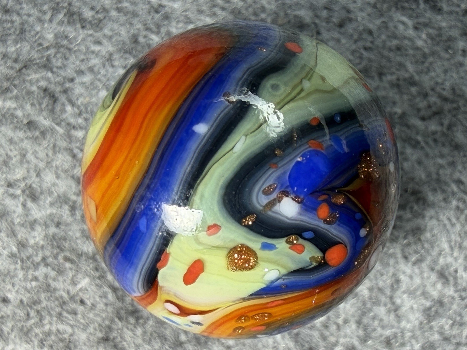 JABO Joker 4 Run Contract Marbles: Multi Color Confetti Swirl. .710