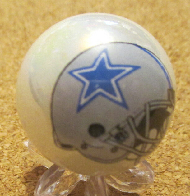 NFL: Dallas Cowboys Helmet Logo-Pearl Jabo Marble #131 1.008″ = 25.61mm