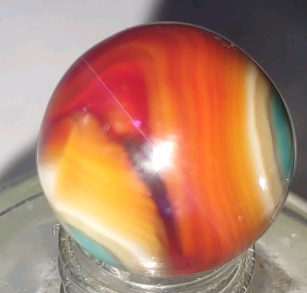 3513 – JABO Classic Marble – 🇺🇸 U.S.A.🇺🇲 .59″ 🟠UV Glower🟠