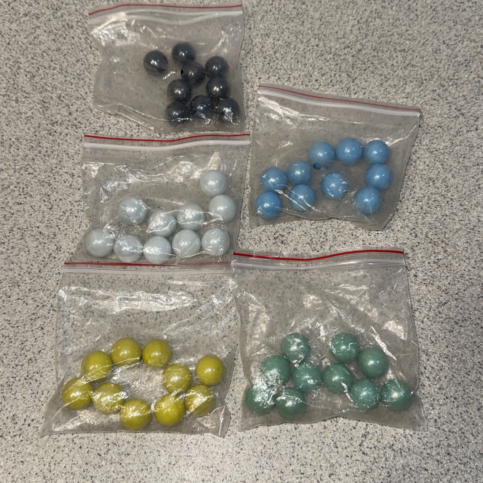 Marbles All Solid Colors Vintage And Hard To Find 50 Marbles Excellent Condition