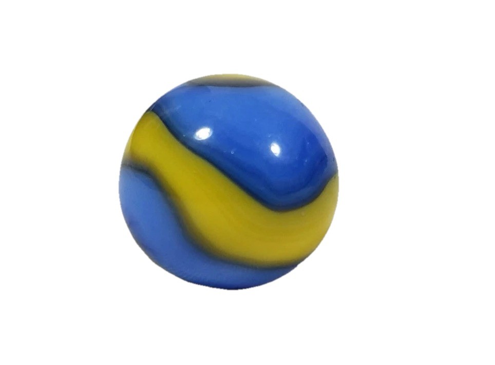 🥸 AKRO Corkscrew CUB SCOUT Prize Name Blue Yellow Black Cork Swirl MINT+ 5/8
